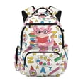thumbnail image 1 of Bulopur Axolotl Kids Backpack for Girls Axolotl Print School Bag Lightweight Multi-Pocket Book Bag for Daily Use, 1 of 7