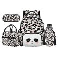 thumbnail image 1 of Bulopur Black White Cool Panda Print Kids School Backpack Set 4 Pcs Breathable Durable Kids School Bag with Lunch Box, Pencil Case and Water Bottle Cover for Kids, 1 of 7