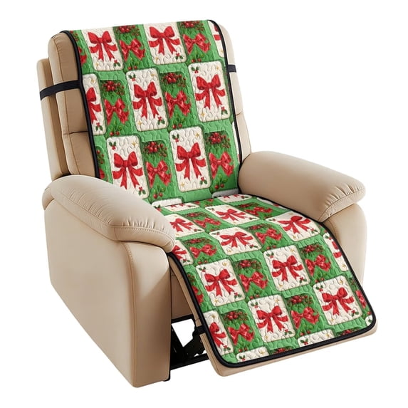 Bulopur Bow Patchwork Quilted Recliner Protector, Non Slip Recliner ...
