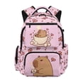 thumbnail image 1 of Bulopur Capybara Kids Backpack for Girls Cute School Bag Lightweight/Breathable/Durable/Waterproof Multi-Pocket Book Bag for Kids, 1 of 7