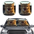 thumbnail image 1 of Bulopur Cat Brown Car Windshield Cover Sun Shade Prevent UV Sun Visor for Car Windshield Keep Your Carseat at a Cooler Temperature Window Sun Blocker for Car Fit Most SUVs Trucks Vans, 1 of 6