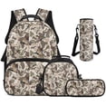 thumbnail image 1 of Bulopur Duck Camo Kids Backpack Set 4 Pcs Durable Hunting Book Bag with Lunch Bag, Pencil Case and Water Bottle Cover for Duck Hunting Boys Ages 6-12, 1 of 8