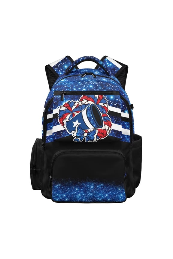 Glitter Cheer Kids Backpack for Girls School Bag Lightweight/Breathable/Durable/Waterproof Multi-Pocket Book Bag for Kids 6-12
