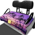thumbnail image 1 of Bulopur Hawaii Waterproof Golf Cart Seat Covers Easy to Install Golf Cart Towel Seat Covers with 4 Front Pockets& Nonskid Bottom Fits for EZGO, Yamaha, Club Car, 1 of 8