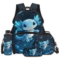 thumbnail image 1 of Bulopur Kids 17 Inch Backpack Set, 4 PCS Axolotl Print School Bookbag with Lunch Box, Water Bottle Holder and Pencil Case, Kids School Bag for Elementary, 1 of 8