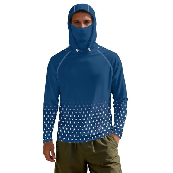 Bulopur Men’s Quick Dry Fishing Shirt with Mask, Long Sleeve UV Sun ...