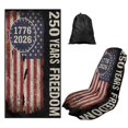 thumbnail image 1 of Bulopur Patriotic Front Car Seat Cover Towel for Men 250th Birthday of Freedom Foldable Car Seat Protector with Storage Bag for Summer Holiday Decorative Fit SUV Sedan Truck 1pcs, 1 of 7