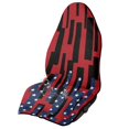 thumbnail image 1 of Bulopur Patriotic Front Car Seat Towel Geometric American Flag Waterproof Sweat Carseat Protector for Men Washable Athletic Towel for Holiday Fit SUV Sedan Truck, 1 of 8