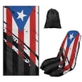 thumbnail image 1 of Bulopur Patriotic Front Car Seat Towel for Men Puerto Rican Flag Multifunctional Car Seat Sweat Protector with Storage Bag for Summer Holiday Washable Fit SUV Sedan Truck 1pcs, 1 of 8