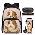 thumbnail image 1 of Bulopur Pig Print Kids Backpack Set 4 Pcs Durable Waterproof Kids School Bag with Pencil Case and Water Bottle Cover for Small Animal Lovers Kids, 1 of 7