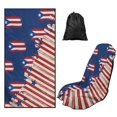 thumbnail image 1 of Bulopur Puerto Rican Flag Front Car Seat Cover Towel for Men Decorative Car Seat Protector with Storage Bag for Vacation Running Portable Fit SUV Sedan Truck 1pcs, 1 of 7