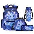 thumbnail image 1 of Bulopur Toddler Girls 17 Inch Backpack Set 4 Piece Blue Axolotl Print School Bookbag with Lunch Box, Water Bottle Holder and Pencil Case for Preschool Daily Use, 1 of 7