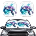 thumbnail image 1 of Bulopur Turtle Bubble Car Windshield Sun Shade Prevent UV Windshield Visor Sun Shade Keep Your Carseat at a Cooler Temperature Window Sun Blocker for Most SUVs Trucks Vans, 1 of 6