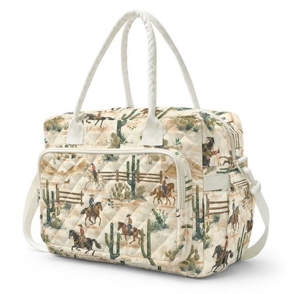 Bulopur Western Cowboy Insulated Lunch Bag Rustic Big Lunch Bags for Women Washable Tote Bags for Work Picnic Gift for Son
