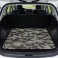 thumbnail image 1 of Bulopur Woodland Camo Car Trunk Mat 29" x 39", Traditional Hunting Camouflage Print, All Weather Cargo Liner, Non-Slip Waterproof Washable Rear Trunk Liner for Hunting & Camping, 1 of 7