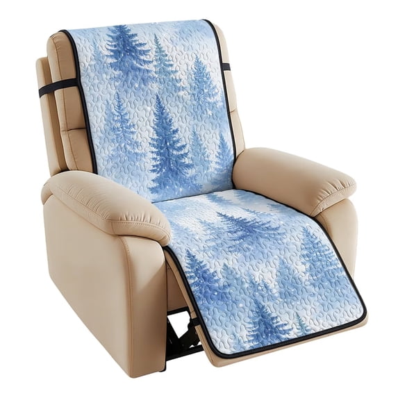 Bulopur Xmas Tree Recliner Seat Cover, Quilted Non-Slip Recliner Cover ...