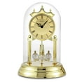 thumbnail image 1 of Bulova 6" x 6" Gold Analog U-Shape Mantel Clock, B8818, 1 of 2