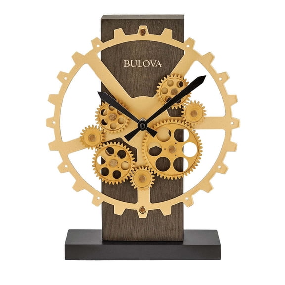 Bulova B8905 Cog Gear Motion Tabletop Clock