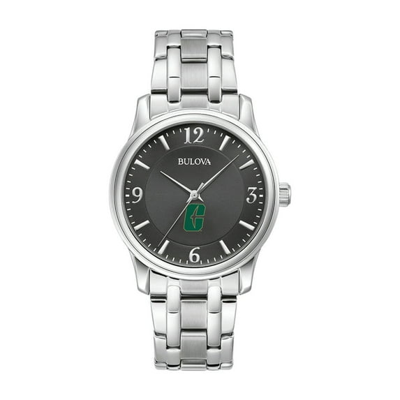 Bulova Black Charlotte 49ers Stainless Steel Corporate Collection Watch