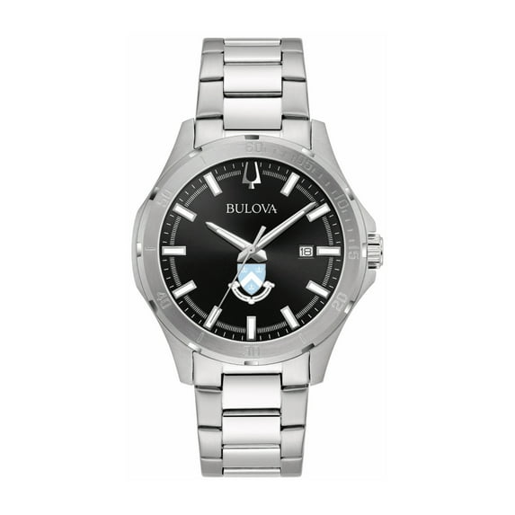 Bulova Black Columbia University Stainless Steel Sport Classic Watch