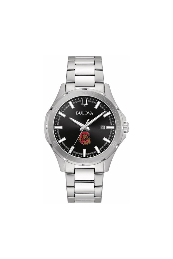 Black Cornell Big Red Stainless Steel Sport Classic Watch