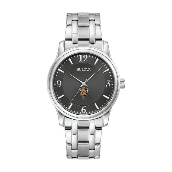 Bulova Black Marshall Thundering Herd Stainless Steel Corporate Collection Watch