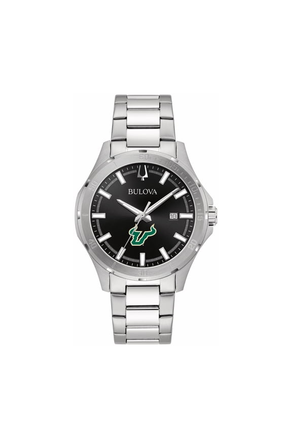Black South Florida Bulls Stainless Steel Sport Classic Watch