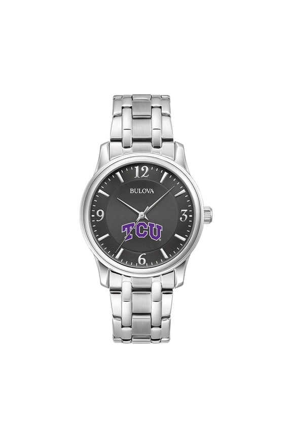 Black TCU Horned Frogs Stainless Steel Corporate Collection Watch