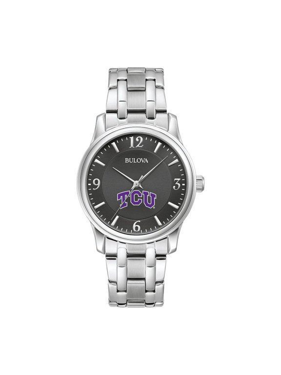 Black TCU Horned Frogs Stainless Steel Corporate Collection Watch