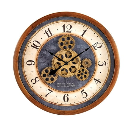 BRAND NEW Bulova Gear In Motion Wall Clock C4835