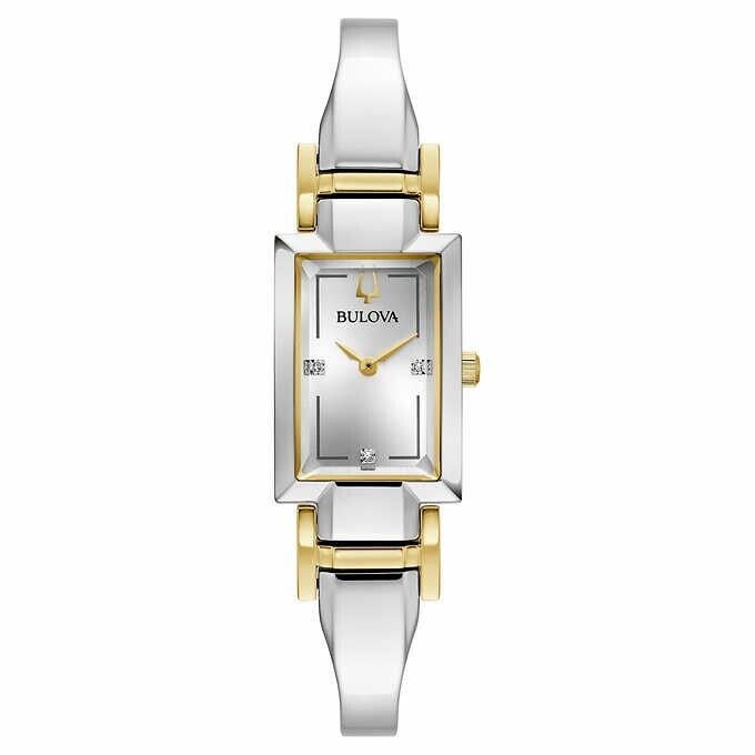 Bulova Classic Diamond Two-Tone Stainless Steel Quartz  display picture 2