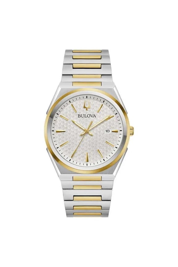 Classic Two-Tone Stainless Steel Quartz Men's Watch 98B424