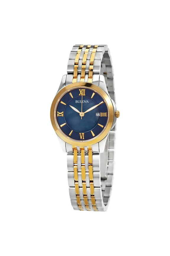 Classics Quartz Blue Mother of Pearl Dial Ladies Watch 98M124