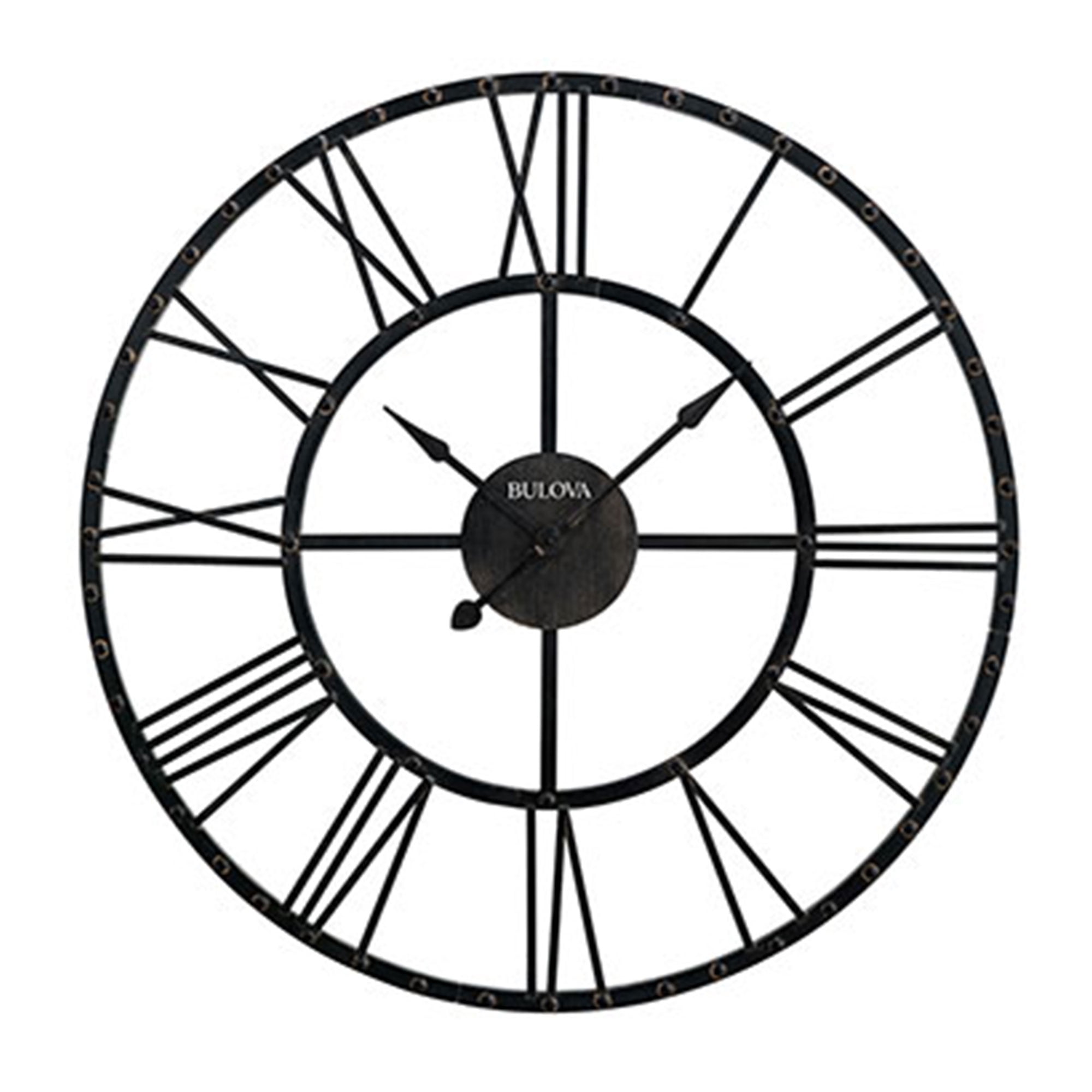 Bulova Clocks C4820 Dial Carmen 45 Inch Oversized Gallery Rustic Wall