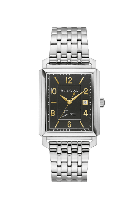 Bulova Frank Sinatra Tank Stainless Steel Quartz Men's Watch