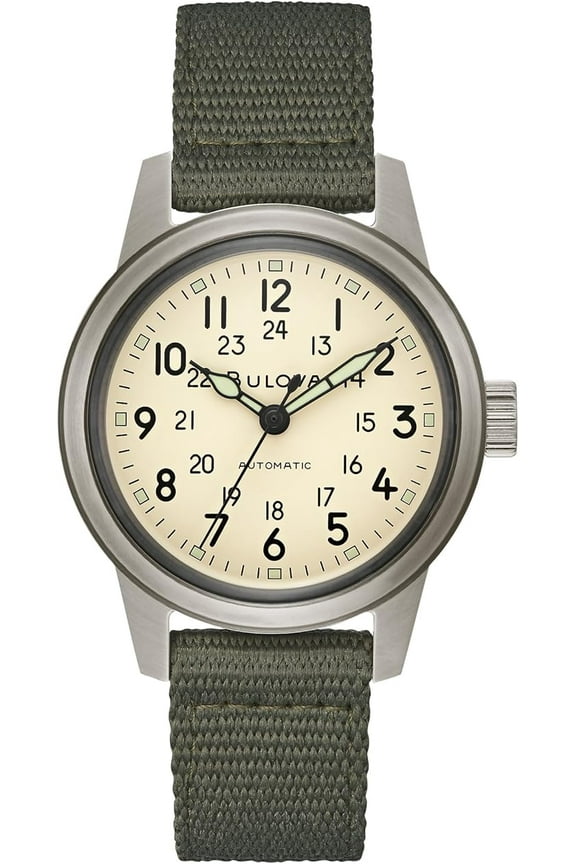 Hack Automatic Green Nylon Mens Watch