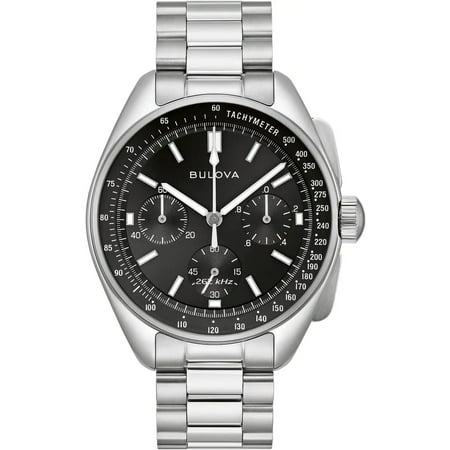 Bulova Lunar Pilot Archive Chronograph Quartz Black Dial Men's Watch 96K111