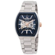 Bulova Maquina Automatic Blue Dial Mens Watch 98A319