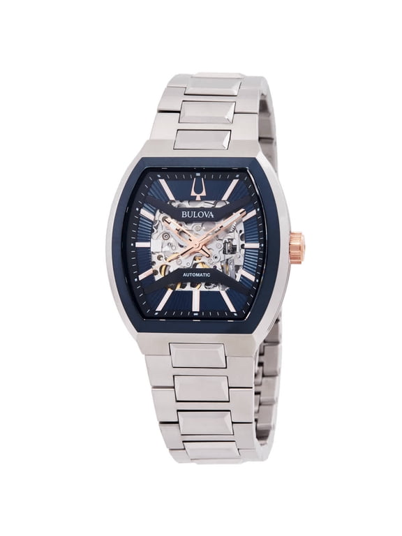 Maquina Men's Blue Dial Stainless Steel Automatic Watch 98A319