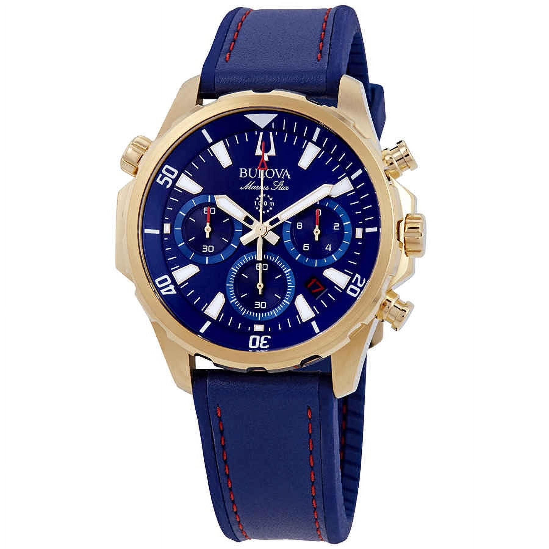 Bulova marine star chronograph men's shop watch
