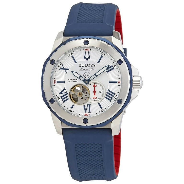 Bulova marine star 2025 silicone strap