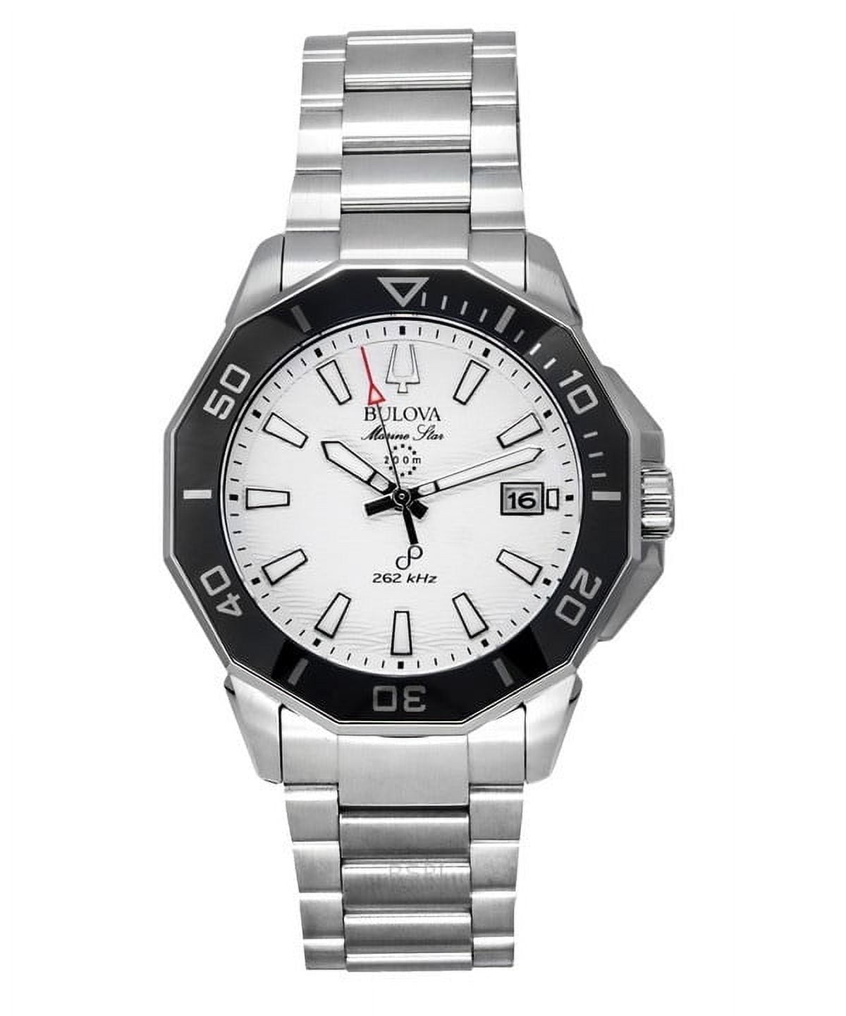 Bulova Marine Star Stainless Steel White Dial Precisionist