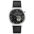 thumbnail image 1 of Bulova Men's Automatic Black Leather Strap Watch 96A234, 1 of 7