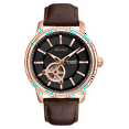 thumbnail image 1 of Bulova Men's Automatic Brown Leather Automatic Watch 97A109, 1 of 6
