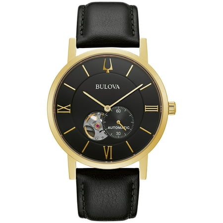 Bulova American Clipper Automatic Black Dial Men's Watch 97A154