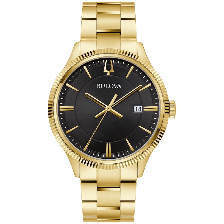 Bulova Men's Gold-Tone Stainless Steel Classic Watch - 97B228