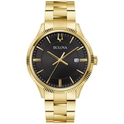 Bulova Mens Gold-Tone Stainless Steel Classic Watch - 97B228