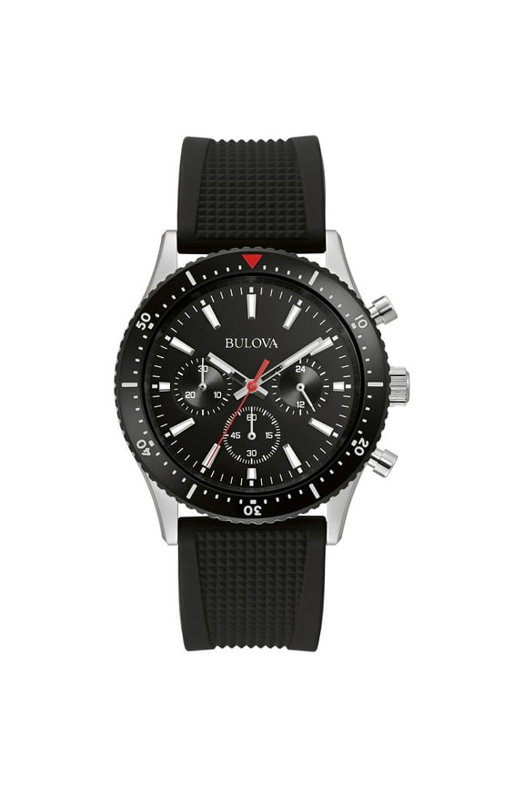 Men's Black IP Chronograph Sport Watch 98A267