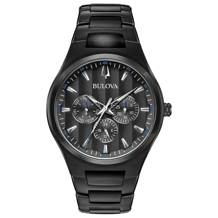 Bulova Men's Black IP Stainless Steel Multi-Function Watch