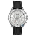 thumbnail image 1 of Bulova Men's Black Silicone Band Chronograph Watch, 1 of 2